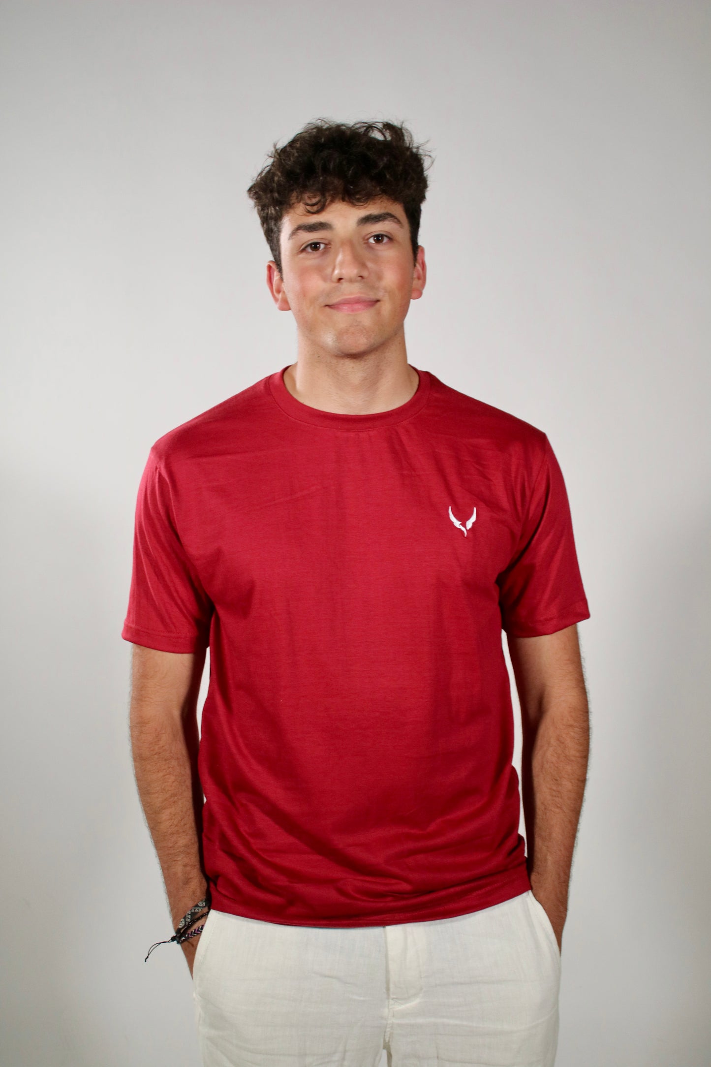 Burgundy Red Basic T-Shirt
