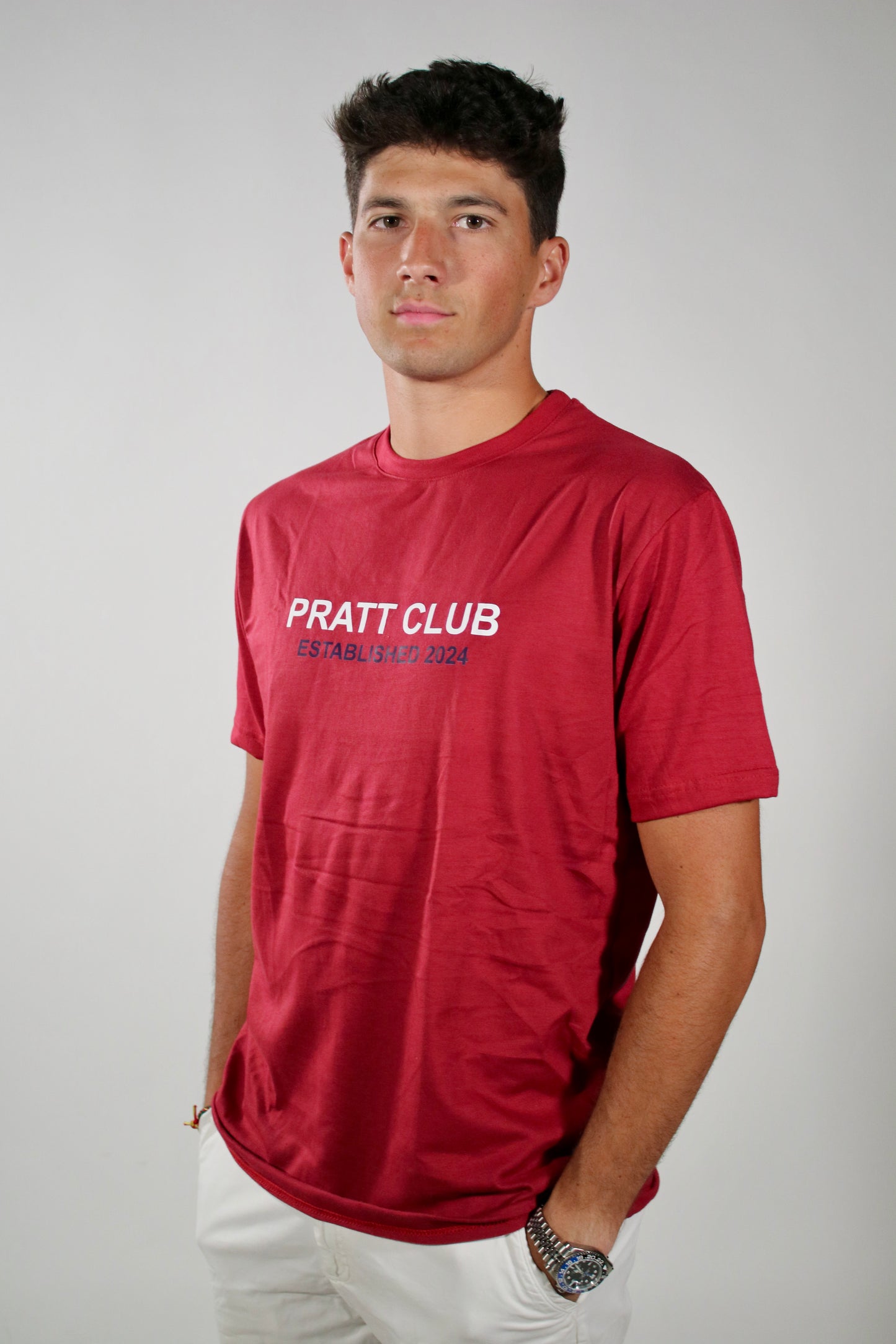 Pratt Club Burgundy Red T-Shirt