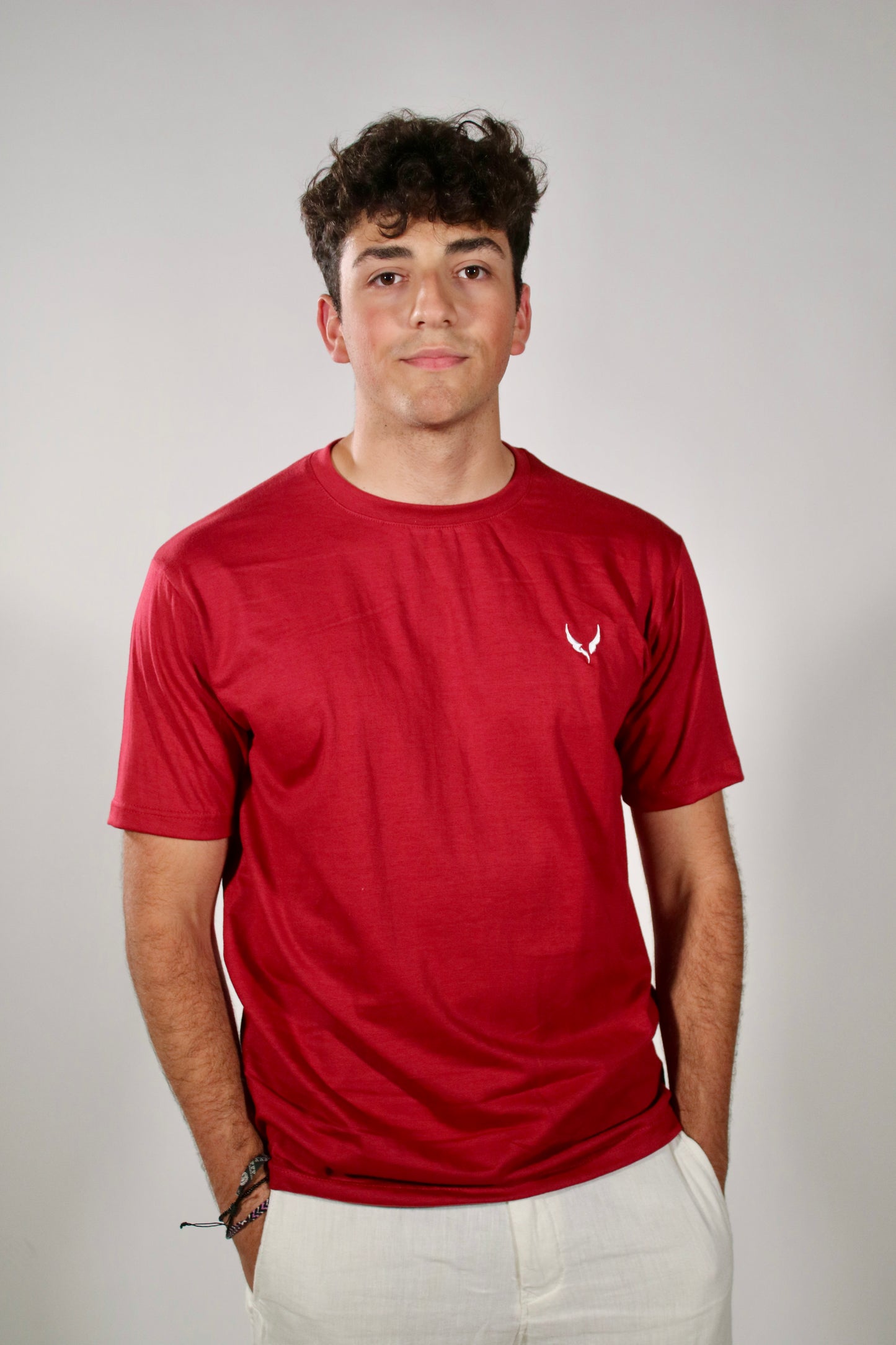 Burgundy Red Basic T-Shirt